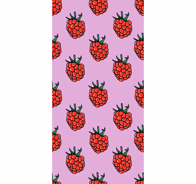 Raspberry Pattern fruit and vegetable blind - TenStickers