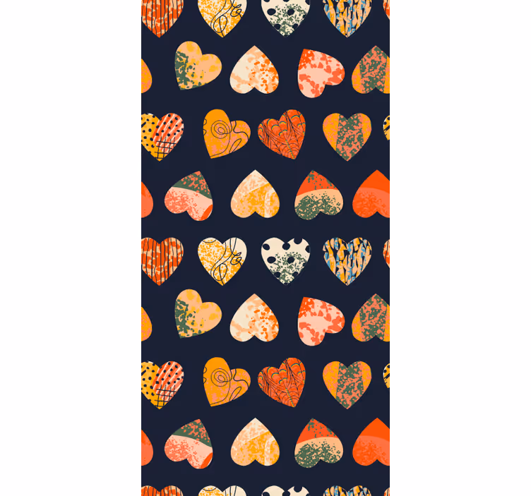 Heart Patterns Collection romantic blind - TenStickers