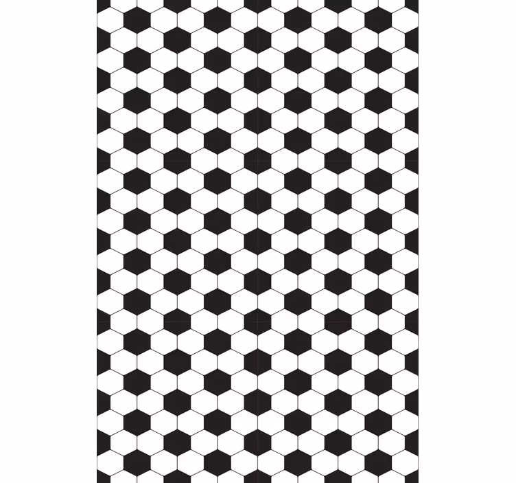 Hexagonal pattern football blind - TenStickers