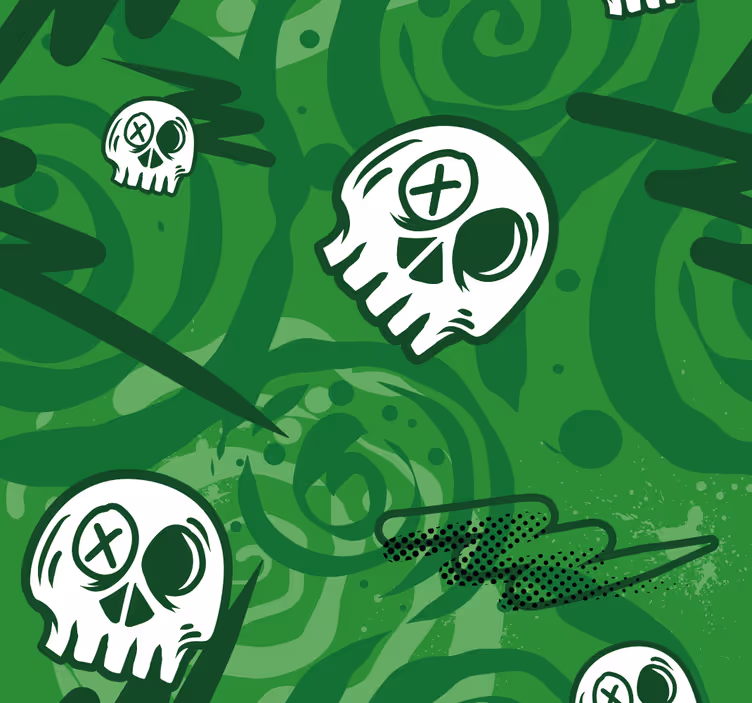 Graffiti skulls pattern Teen blind - TenStickers