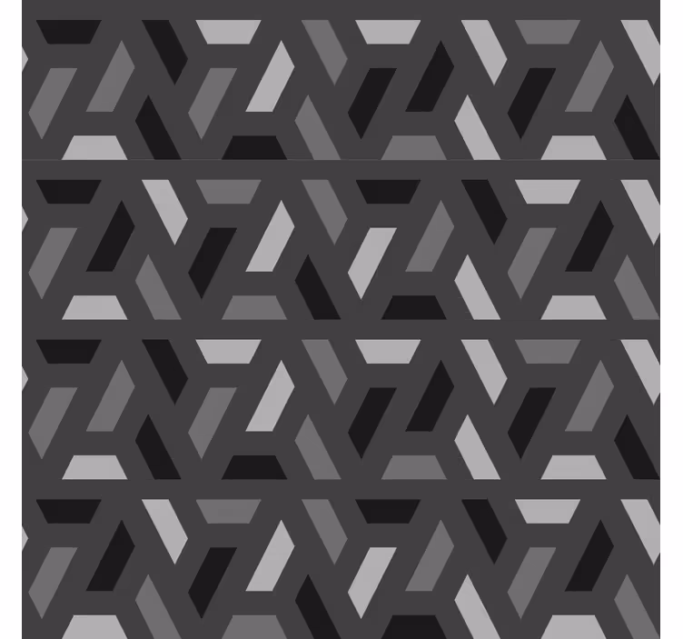Geometric triangles black tones room blind - TenStickers