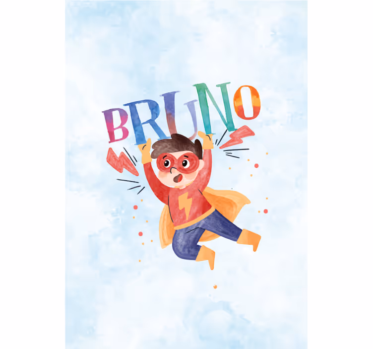 watercolor style with name Superhero blind - TenStickers