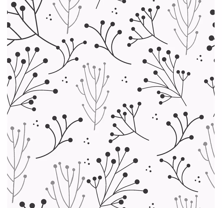 minimalist floral modern blind - TenStickers