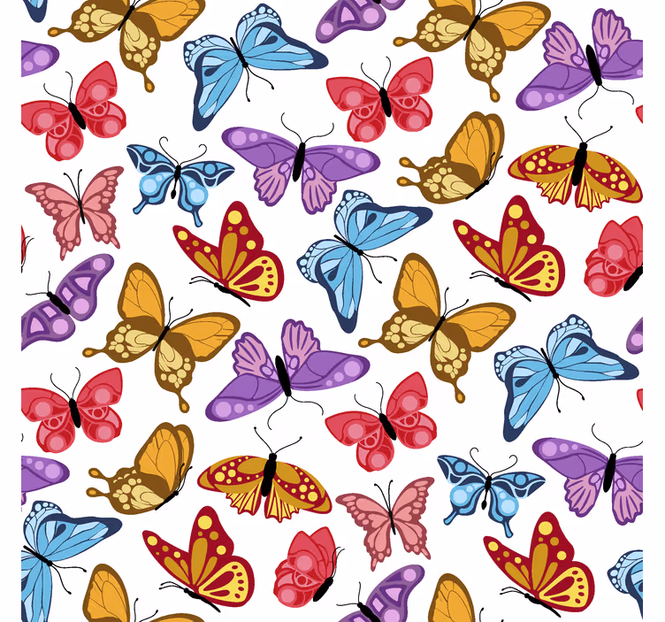 Colorful design butterfly blind - TenStickers