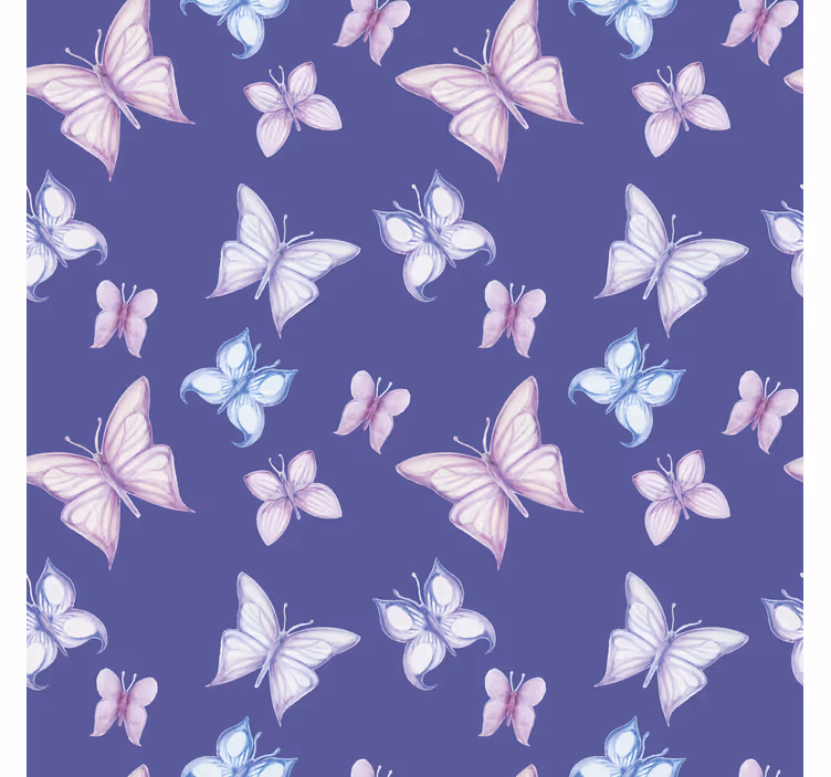 Purple background butterfly blind - TenStickers
