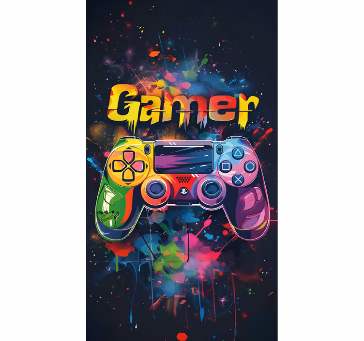 Multicolour control geek blind - TenStickers
