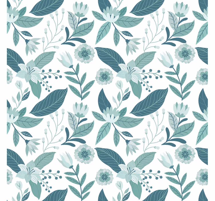 Nordic style flora scandinavian blind - TenStickers