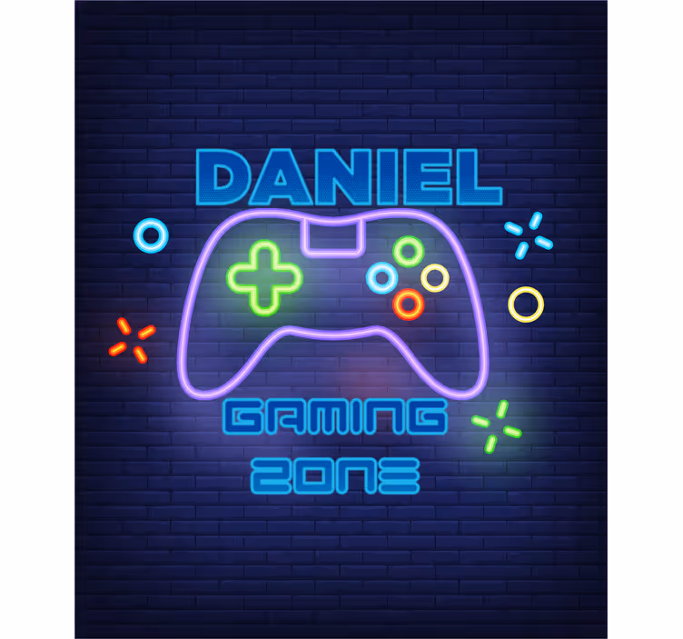 Gaming zone customised blind - TenStickers