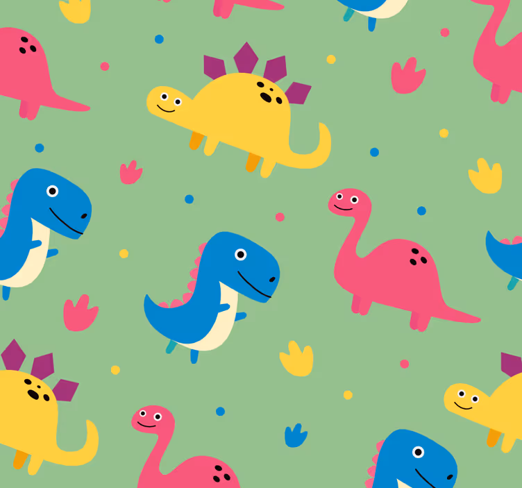 Colorful style dinosaur blind - TenStickers
