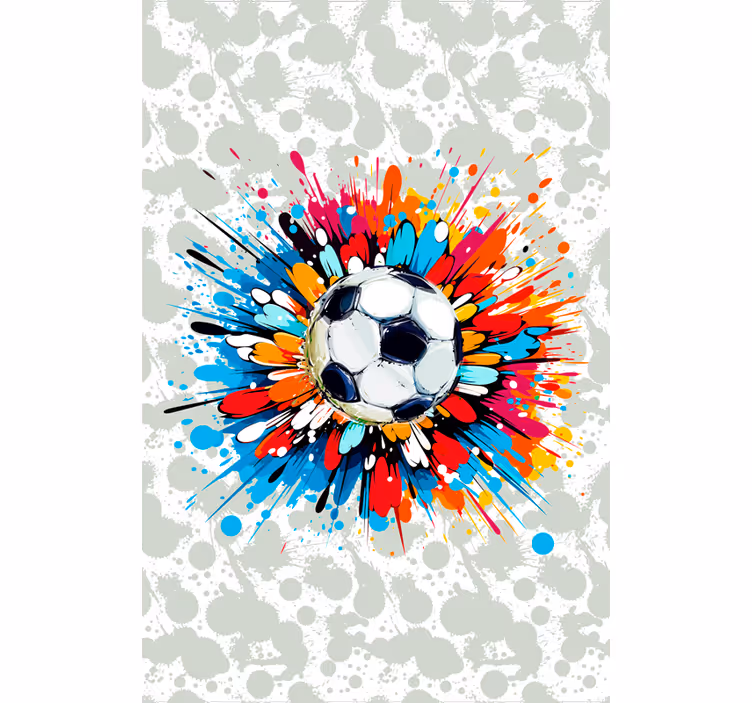 Explosion football ball roller blind - TenStickers