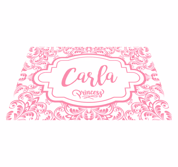 Personalisable placemat with elegant name design - TenStickers