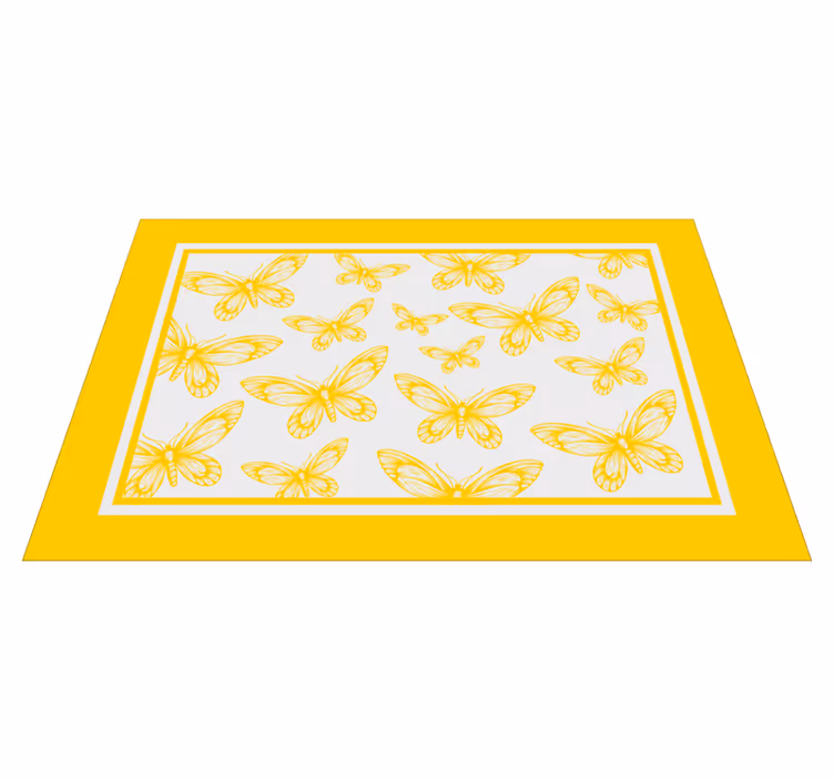 Modern placemat butterfly pattern design - TenStickers