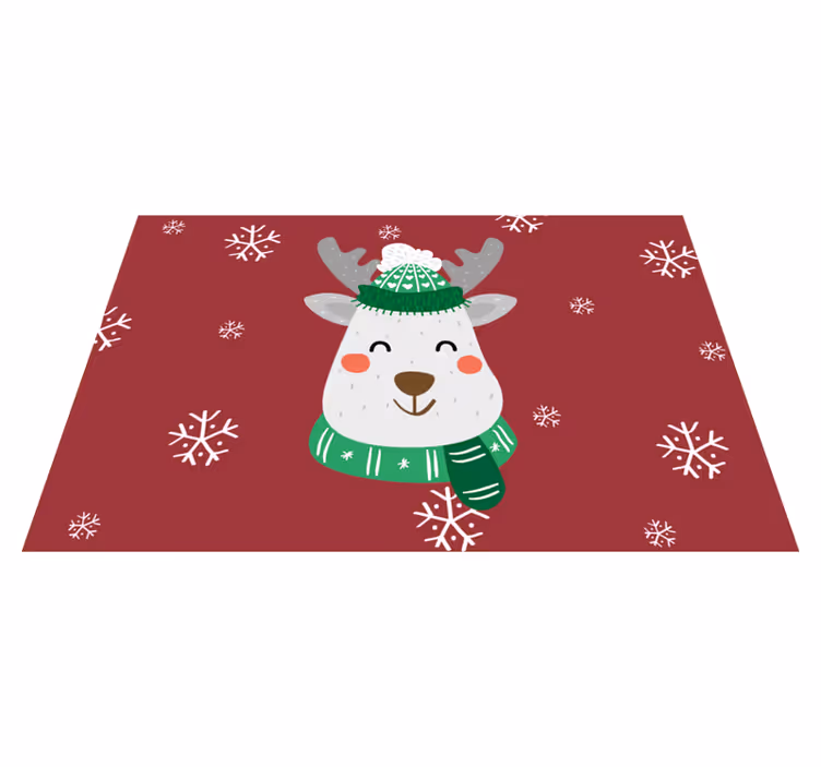 Christmas deer place-mat for children - TenStickers
