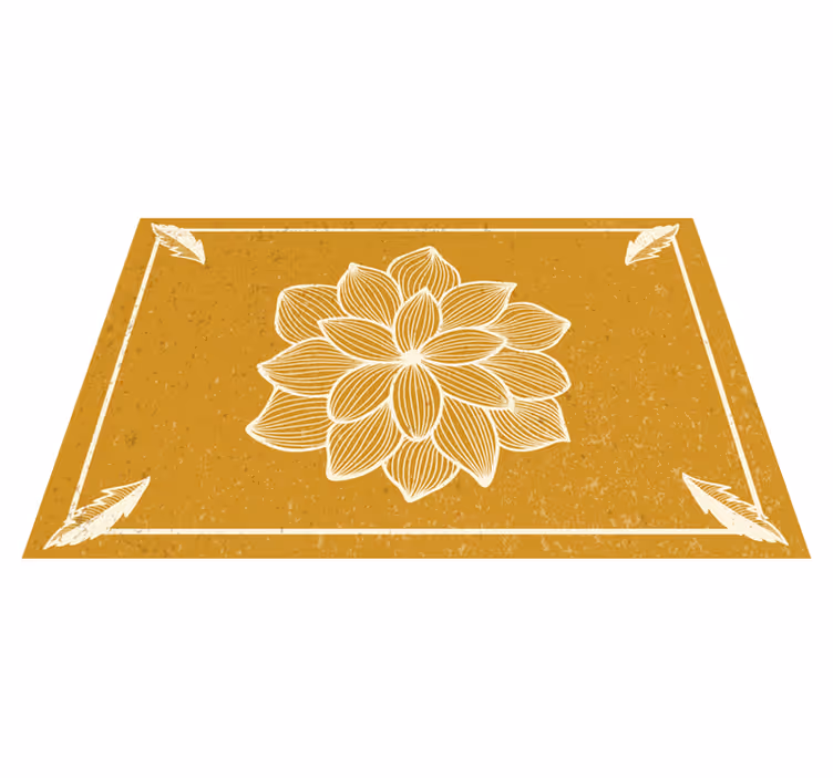 Floral flock paisley paisley placemats - TenStickers