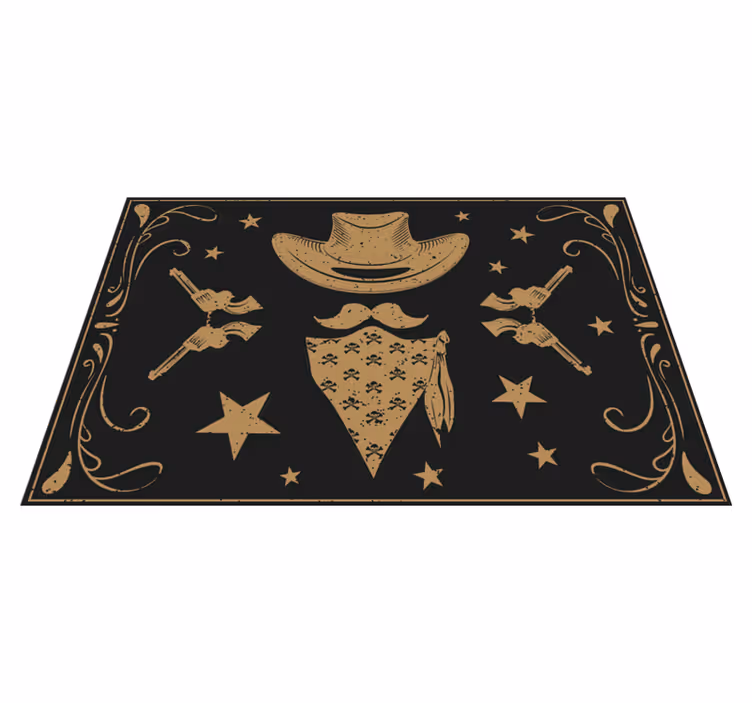 Original placemat cowboy-themed design elements - TenStickers