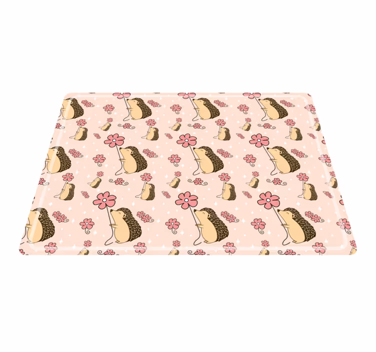Original placemat cute hedgehog design - TenStickers