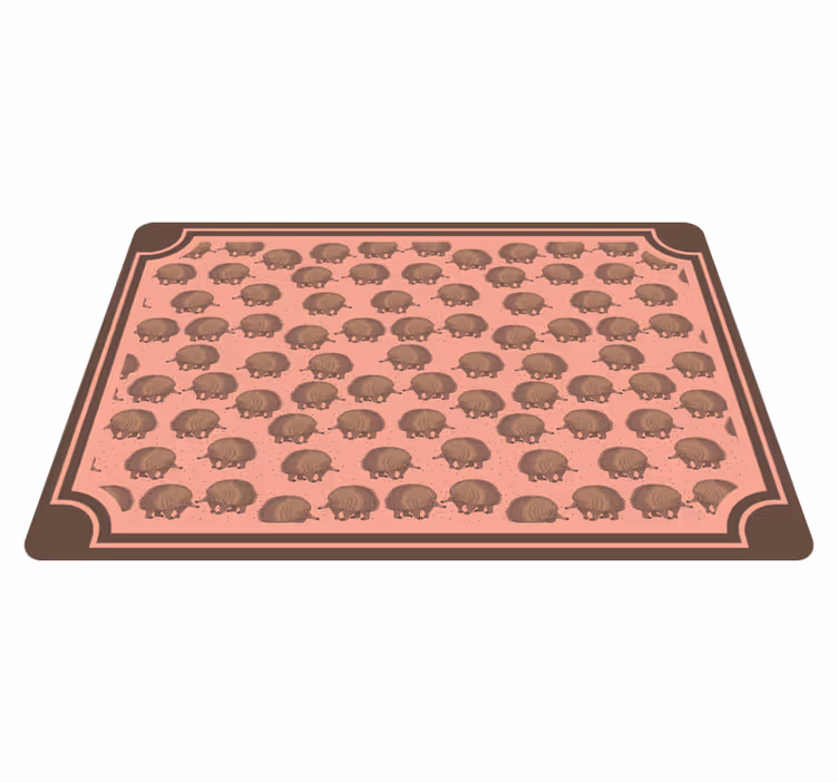 Original placemat with hedgehog pattern surface - TenStickers