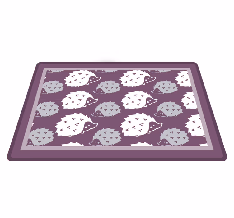 Simple Porcupine hedgehog placemats - TenStickers