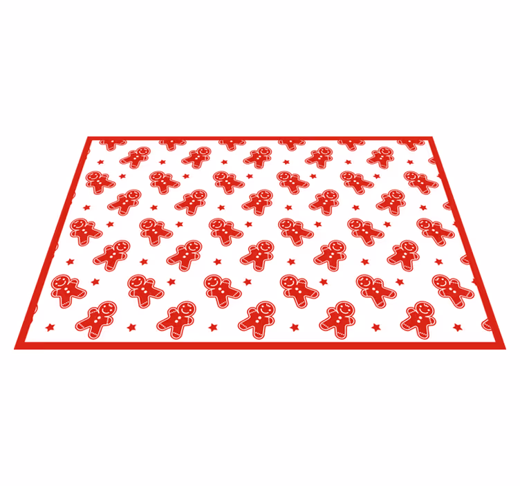 Christmas placemat gingerbread character design - TenStickers