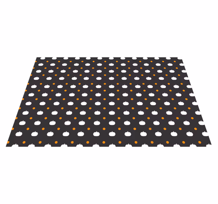 Pumpkin and polka dot placemat - TenStickers