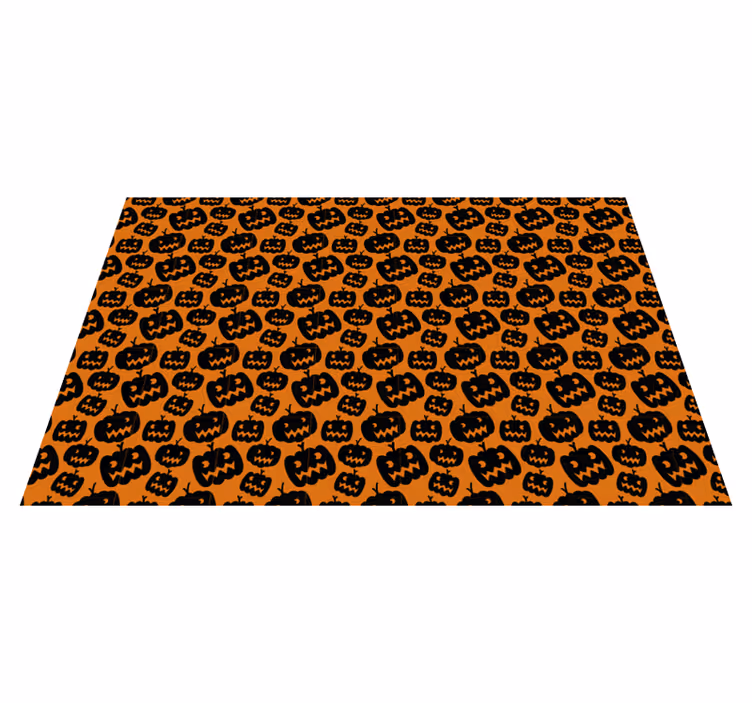Halloween placemat scary pumpkin design - TenStickers