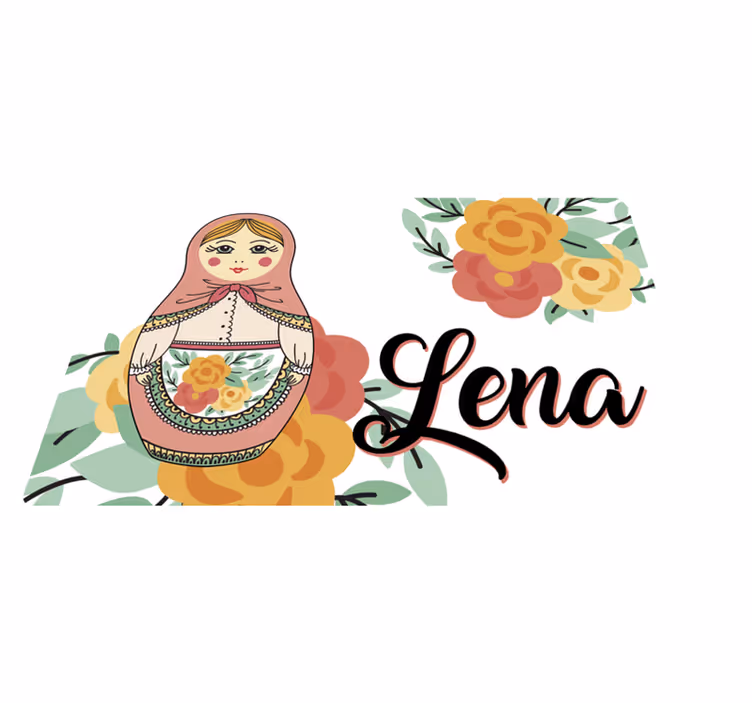 Russian Doll Personalised placemats - TenStickers