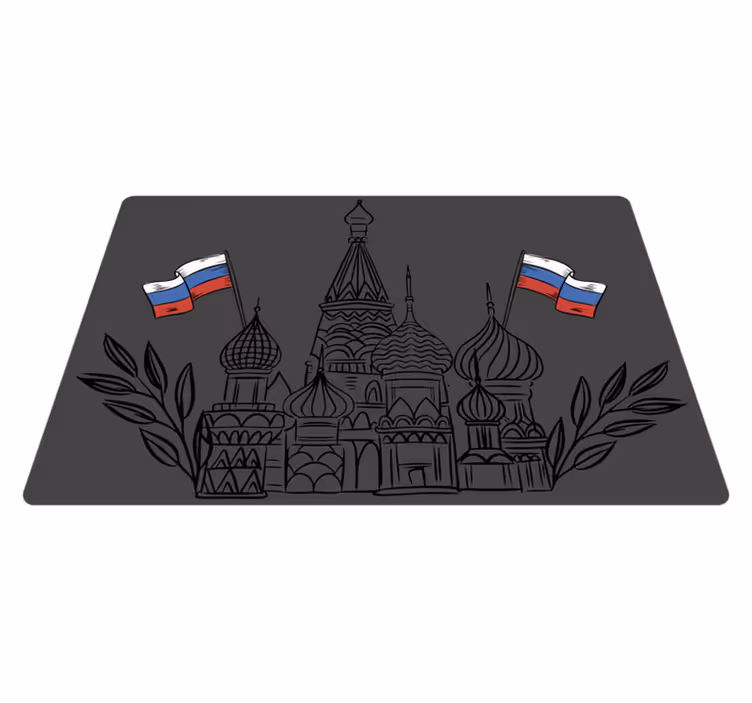 Moscow Cathedral silhouette home placemats - TenStickers