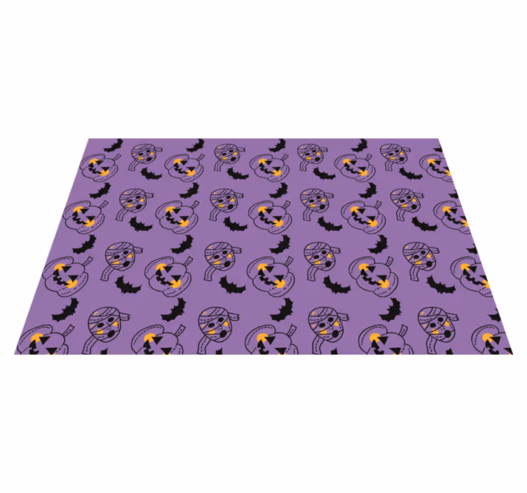 halloween mummy bats and cupkins Halloween mat - TenStickers