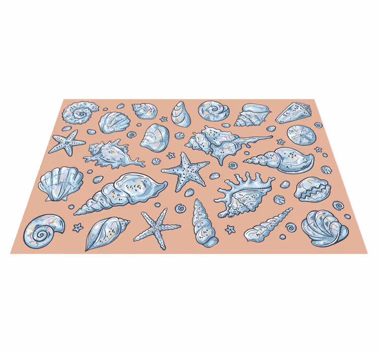 Original placemat seashell pattern display - TenStickers