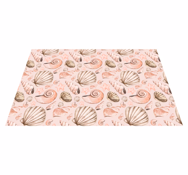 Original placemat seashell pattern design - TenStickers