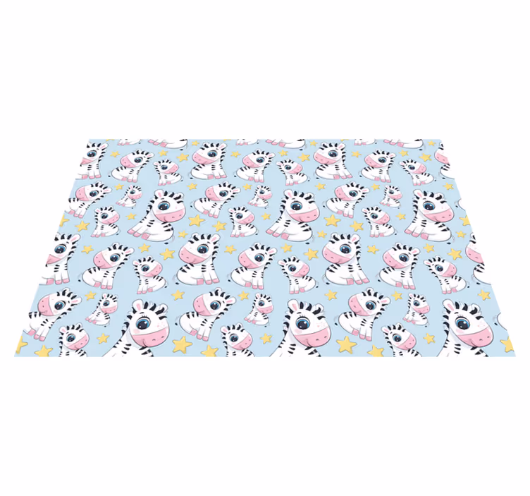 Children placemat with cute zebra design - TenStickers