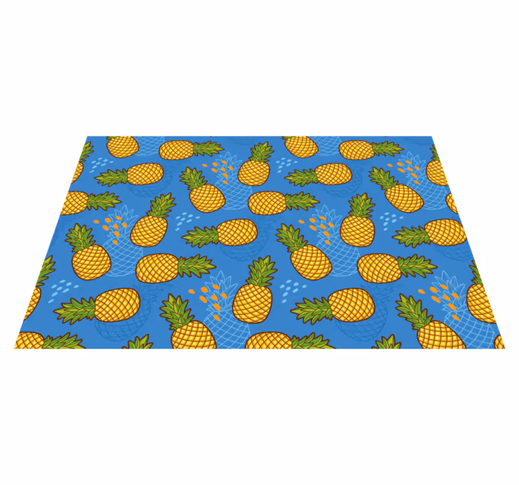 Original placemat pineapple pattern background - TenStickers