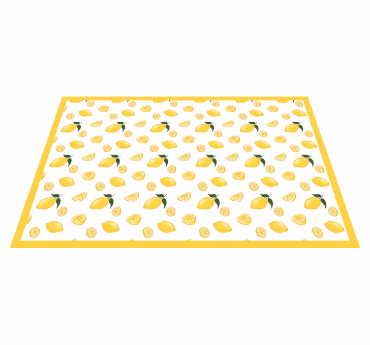 Original placemat with lemon pattern surface - TenStickers
