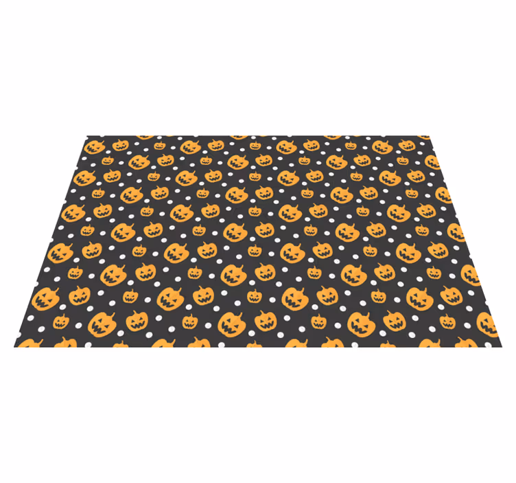 Halloween placemat pumpkin pattern tabletop - TenStickers