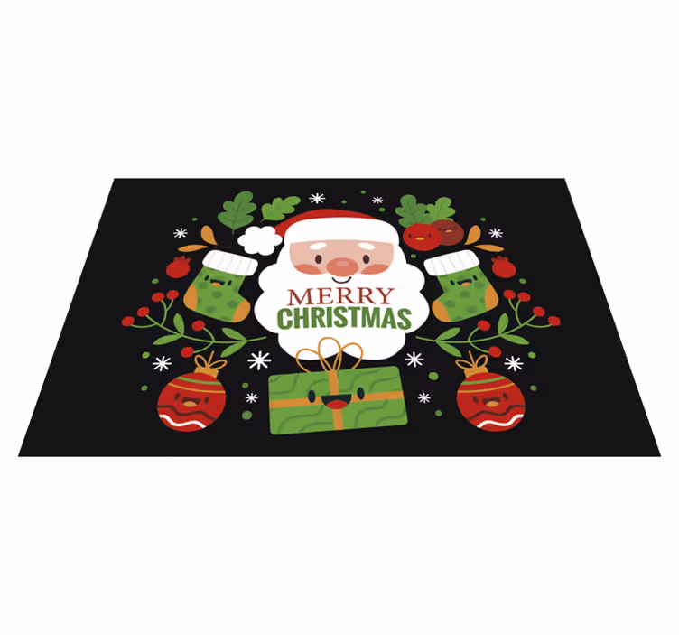 Santa Claus Christmas placemats - TenStickers