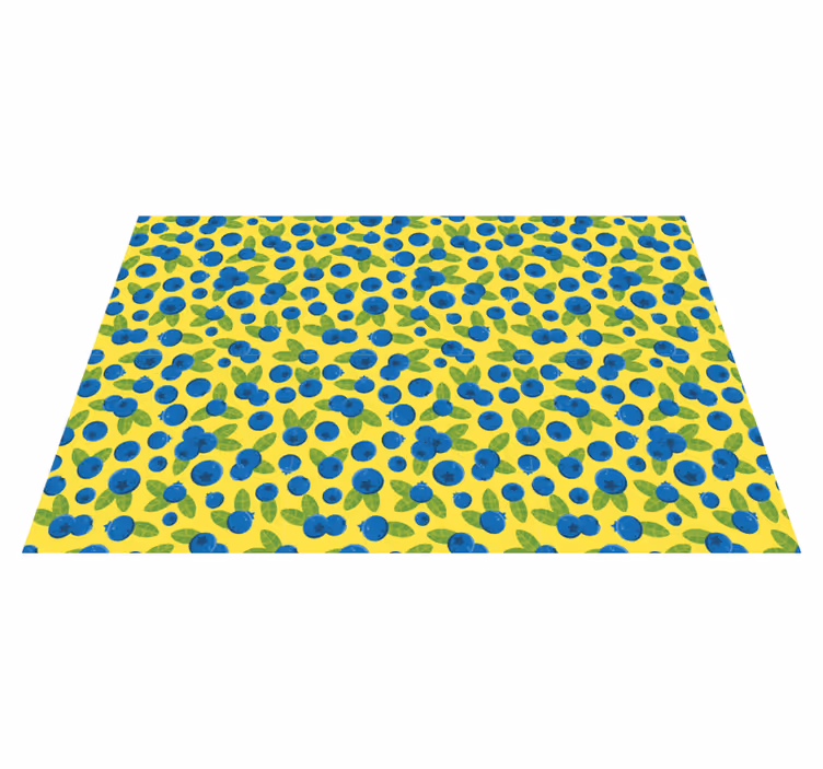 Original placemat colorful blueberry design - TenStickers