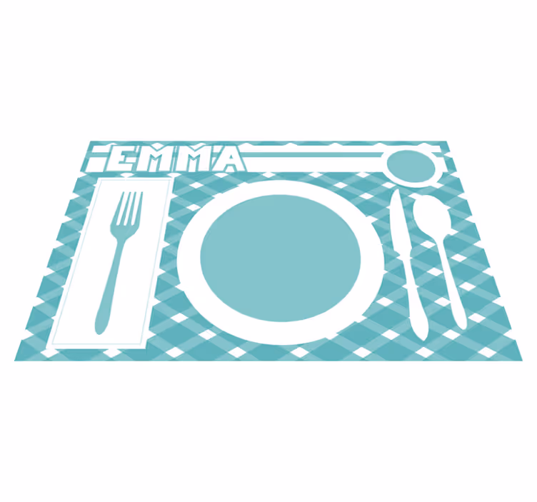 Personalisable placemat personalized dining mat - TenStickers