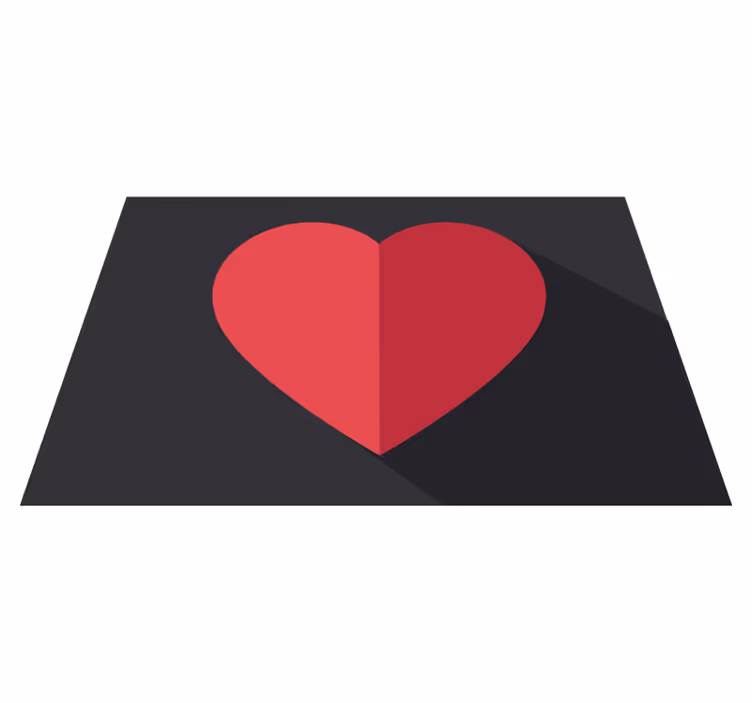 Original placemat heart shaped design - TenStickers