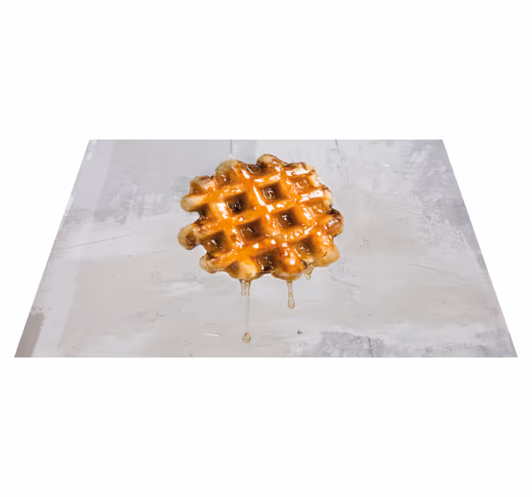 Original placemat golden syrup waffle - TenStickers