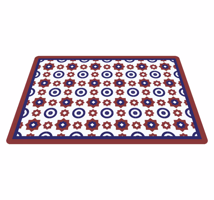 Modern placemat with geometric design - TenStickers
