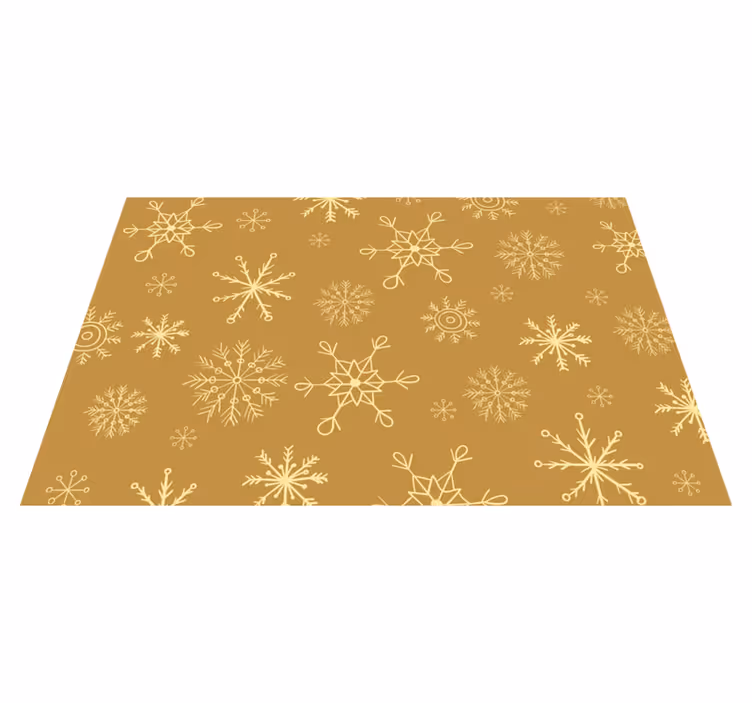 Christmas placemat with snowflake pattern - TenStickers