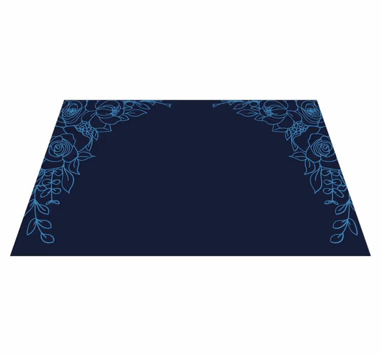 Original placemat floral border pattern - TenStickers