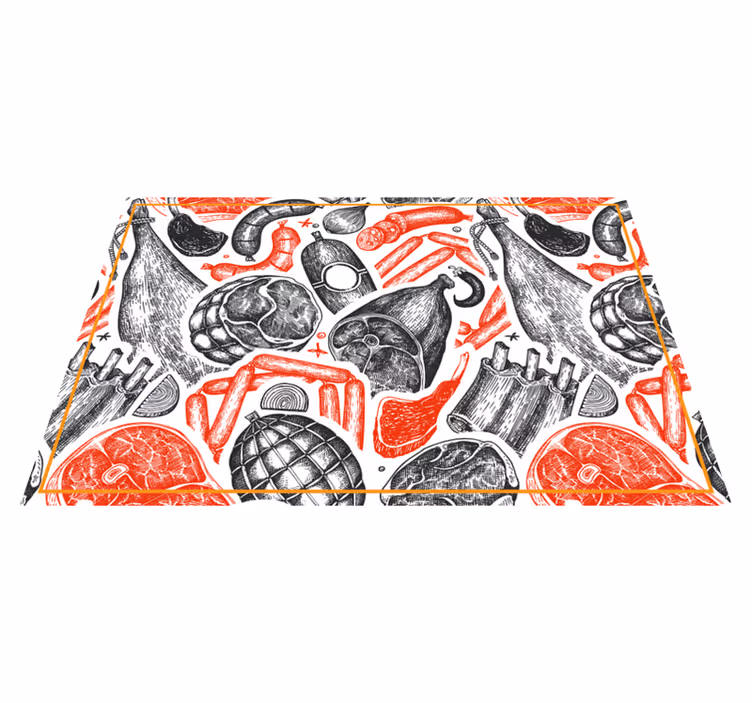 Gastronomy motives original placemats - TenStickers