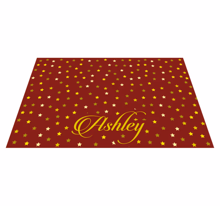 Personalisable placemat starry personalized platter - TenStickers