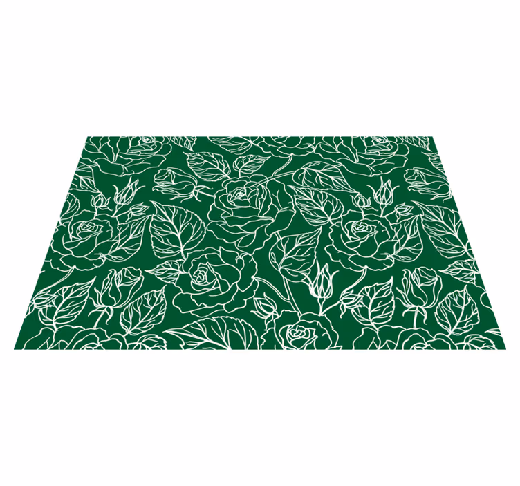 Placemat graceful botanical arrangement - TenStickers