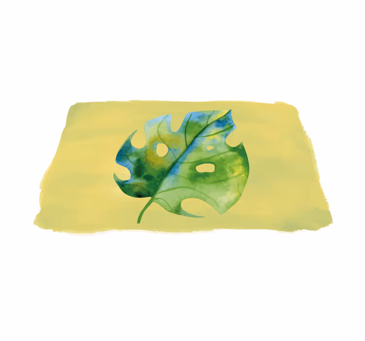 Original placemat monstera leaf pattern - TenStickers