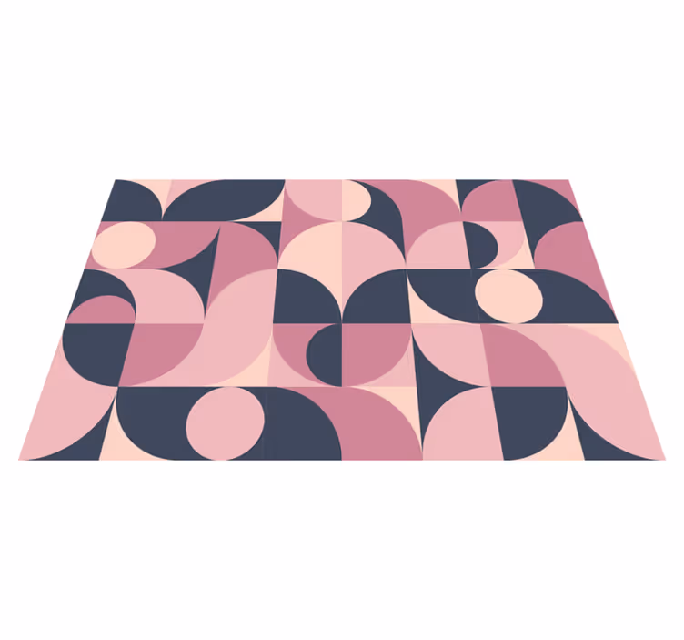 Modern placemat with curved geometric designs - TenStickers