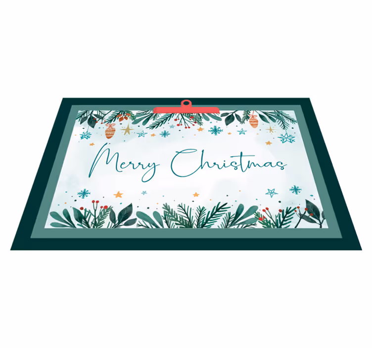 Christmas tree leaves Christmas placemats - TenStickers