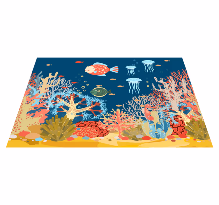 Underwater marine landscape  home placemats - TenStickers