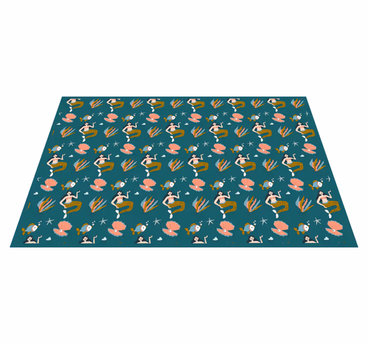 Children placemat mermaid seashell design - TenStickers